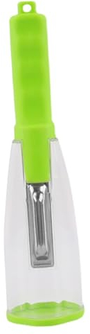 Efficient Peeling, Convenient Storage, Easy Grip Handle, Durable Storage Peeler with Stainless Steel Blade and Container for Fruits and Vegetables