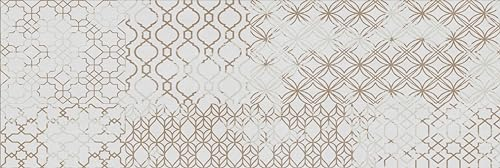 HUBDECO - Teppich - Küchenteppich - Badezimmerteppich - Badteppich - Küchenläufer - Teppich Läufer - Teppich Küche - PCV, Vinyl - rutschfest - Zartes Patchwork-Muster - 60x180cm