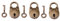 Padlock Mini Padlock Lock 3set Vintage Brass Bear Padlock Mini Padlock Vintage Bear Shape Suitcase Money Box Private Diary Jewelry Box Luggage