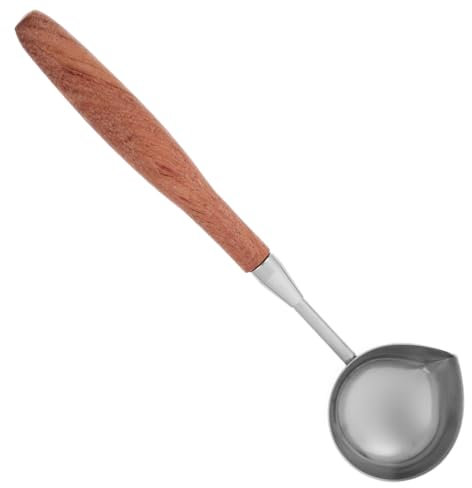 SEWACC Schmelzloffel Fuer Siegelwach Loeffel Mit Holzgriff Werkzeug Zum Schmelzen Und Giessen Von Siegelwachszubehoer