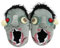 SXYNIO Zombie Memory Foam Slippers Cute Zombie Comfy Warm Plush Fleece Lining Wool-Like Blend Cotton Home Shoes Anti-Slip Indoor Outdoor Rubber Sole Cotton Slipper