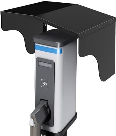 BTSAE Wallbox Wetterschutz, Wetterschutzdach, 44×28×28cm, Überdachung für Ladesäule, Schutzdach für e-Auto Ladestation, Wetterschutz für Mobile Wallbox, Regenschutz, Sonnenschutz, UV-Schutz