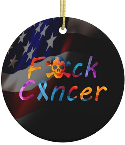 Weihnachtsbaumschmuck 7.3cm, Scheiß Auf Prostatakrebs Christbaumschmuck Anhänger Elegant Weihnachtsanhänger Premium Weihnachtsschmuck Für Holiday Neujahr Geschenk Hausdeko