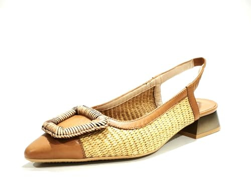 Hispanitas RHV254046 Ballerine à Bride arrière pour Femme Dali Taille 39 Couleur Naturel_C002