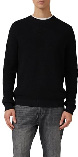 s.Oliver Strickpullover mit Crew Neck und Strukturmuster
