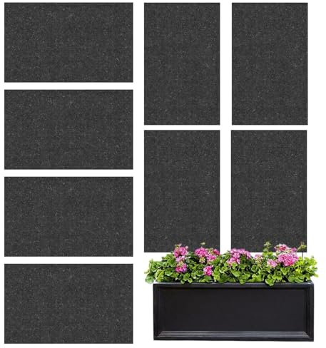 Replacement Capillary Mat Set, 8pc Growing Mats, Capillary Matting Greenhouse Watering Mat, Plant Irrigation Fabric, Pot Seed Trays Water Absorbant Retains Liquid For Seeding Starting