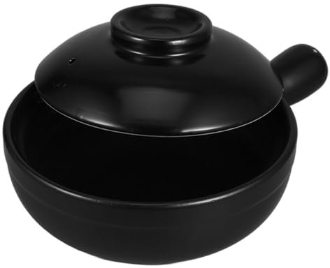 SMASOLO Clay Casserole Pot with Lid Japanese Donabe Rice Pot for Soup Stew for Gas Portable Kitchen Essential