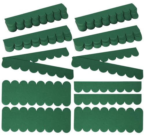 53stk Dachpappe für Vogelhaus,Wasserdicht Dachschindeln,Selbstklebend Mini Dachziegel Schindeln,Filz Dachschindeln 30cm für Nistkastendach Kaninchenstall Hundehütte Briefkastendächer (Grün 53stk)
