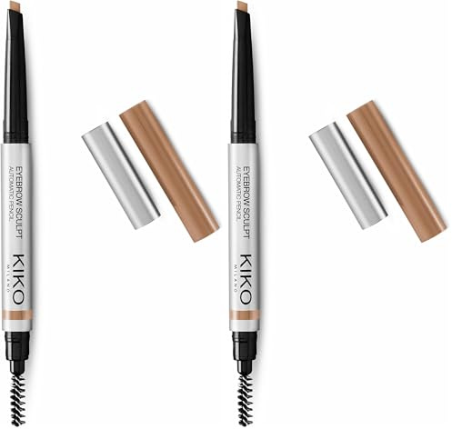 KIKO Milano Eyebrow Sculpt Automatic Pencil 02 | Automatischer Stift Für Definierte Augenbrauen (Packung mit 2)