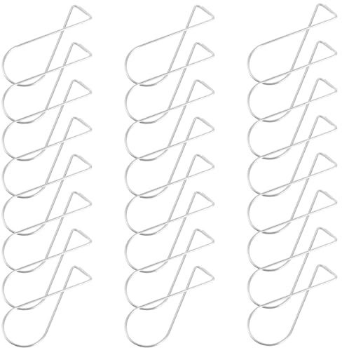 IMIKEYA Lot de 100 Crochets Métalliques Suspendus de 8, Auto-retour, Résistants la Corrosion, pour Faux Plafonds, Décoration Mariage et Bureau, Fixation sans Vis ni Clou