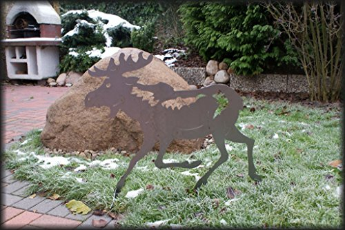 Kette´s Grillzubehör Elch/Rentier Rostdeko/Gartendeko/Rostfigur