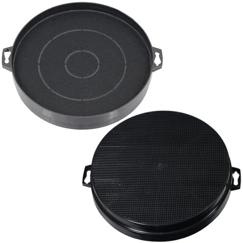 SPARES2GO CHF210 CHF210/1 Type Charcoal Carbon Air Filters for Hoover Cooker Hood Extractor Vent (Pack of 2)