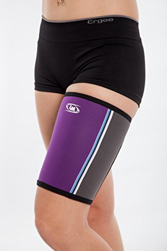 LOREY Hochwertige Oberschenkelbandage aus hochelastischem offenporigen Neopren (XXL)