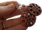 EINMALIGE HOLZ MANDALAS ethno Ohrringe