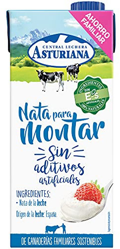 Central Lechera Asturiana Nata para Montar, 38% MG, Brik 1L