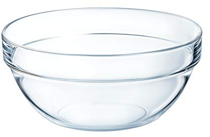 Arcoroc ARC 10003 Empilable Schale, Stapelschale, Schüssel, 14cm, 570ml, Glas, transparent, 6 Stück