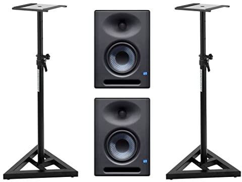 PreSonus Eris E5 XT - Set di monitor da studio attivi, con treppiedi