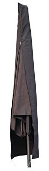 CONCEPT USINE - Copertura parasole Design Solenzara Grigio Scuro - Copertura di protezione 200 x 40 x 45 cm - 100% poliestere impermeabile - Corde e cerniera - Waterproof, ultra resistente