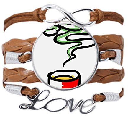 DIYthinker China Chinese Tea cup Traditional Pattern Bracelet Love Chain Rope Ornament Wristband Gift