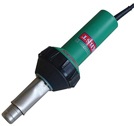 Pistola de soldadura de aire caliente de 220 V 1600 W para soldadora de geomembrana HDPE para TPO Foof con boquilla de soldadura plana y rodillos para soldadora de plástico