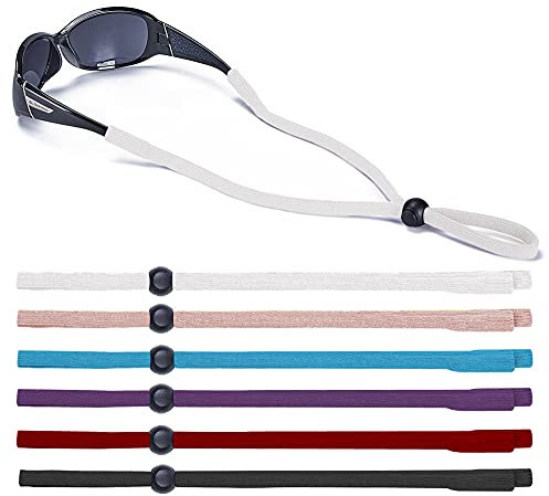 SHINKODA Verstellbare Sonnenbrillenschnur, Sport-Brillenband, Brillenhalshalter, universelle Passform, elastisches Seil, Brillenhalter, Outdoor-Geschenke, Familienpackung