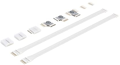 Elgato Light Strip Connector Set - Light Strip Connector Set, T-Verbinder, Eckverbinder, Verlängerungskabel, kompatibel Light Strip
