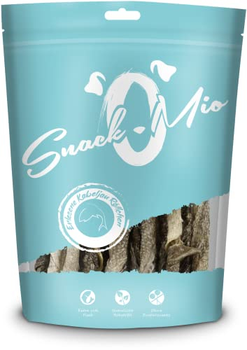 SnackOMio - Rouleaux de cabillaud de Premier Choix - Un Snack à mâcher de qualité supérieure pour Les Chiens, 70g