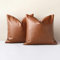 MYCDXE Kissenbezug 60 x 60 cm, 2er-Set Kunstleder-Kissenbezug, modernes quadratisches Kissen, Heimdekoration, Wohnzimmer, Bett, Büro, Auto, Schlafzimmer, Stuhl