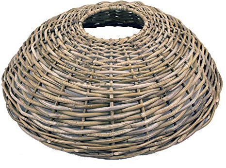 artplants.de Weihnachtsbaumkorb Jericho aus Rattan, grau-braun, 21cm, Ø87cm - Weihnachtsbaum Rock