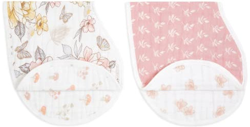 aden + anais™ burpy bib Bio-Baumwoll-Musselin-Lätzchen earthly in 2er-Packung