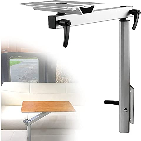 EEUK Teleskop tischbein wohnmobil, Tischbein Tischfuß Tischhalterung Tischgestell RV Wohnmobil Yacht Camper Boot Halterung 360 ° drehbar Wohnwagen
