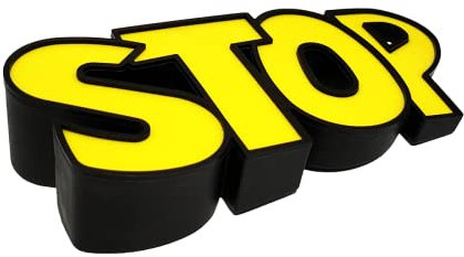 STOP Wedge Door Stop Door Window Security Windproof Protection Fingers Window Stopper, Non-slip - Home, Office, Children's Room (YELLOW)