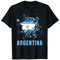 Argentinien-Flagge im Retro-Stil, Aquarellfarben, Sport, Argentinien-Flagge T-Shirt