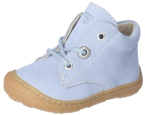 RICOSTA Mädchen und Jungen Stiefel Cory, Kinder Lauflernschuhe, Weite: MITTEL, lose Einlage, terracare, Leder, schnürstiefel, Blue (120), 24 EU
