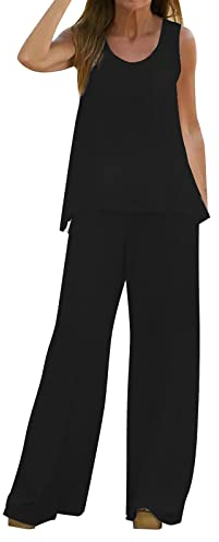 Generisch Hosenanzug Damen Elegant 2 Teiler Bedruck Kordelzug 3/4 Ärmel Streetwear Loungewear Festlich Baumwolle Leicht Hosenanzug Trainingsanzug Zweiteiler Elegant Sommer XXL Freizeitanzug 2 Teiler