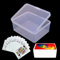 DKAOVH 4 x Kunststoff-Spielkarten-Aufbewahrungsbox, UNO-Kartenetui, Spielkarten-Box, Spielkartenetui mit hoher Kapazität (keine Karten)