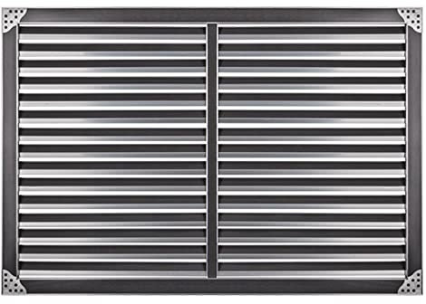 Aluminum Grill Plate Privacy Enclosure, Household Commercial Improvement Vent Cover, Heater Heating Cover Radiator Covers, Air Return Grill Venting Panel Guard Screen