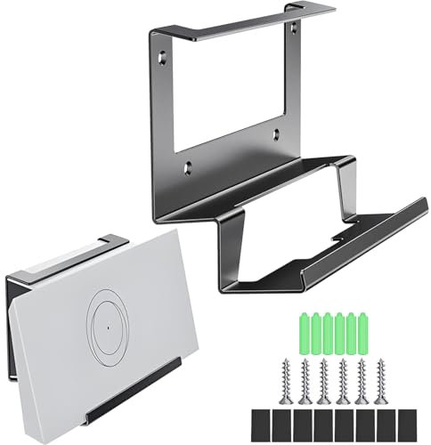Starlink Gen 3 Router Mount, Starlink Standard V3 Mesh Router Gen 3 e alimentatore 2-in-1 Kit di montaggio a parete in metallo, kit di montaggio per Starlink V3 Mesh Router Supporto da parete