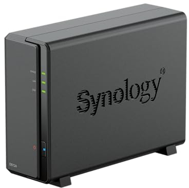 Synology DS124 1-Bay Diskstation NAS (Realtek RTD1619B 4-Core 1.7 GHz 1GB DDR4 RAM 1xRJ-45 1GbE LAN-Port) 4TB Bundle mit 1x HAT3300-4T
