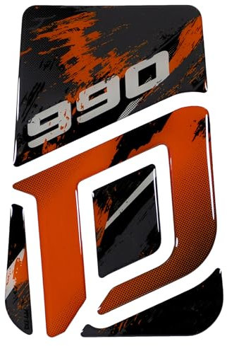 Tankpad Protection de peinture pour moto Carbone Gris Orange Compatible avec KTM Duke 990 X509709VA