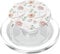 Pale Rose Pattern and Gold Details: Elegance PopSockets PopGrip for MagSafe