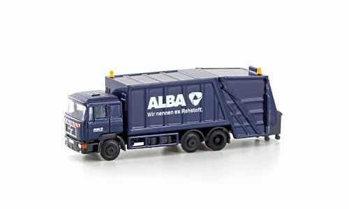 LEMKE Minis 81523205 - Man F90 Müllwagen ALBA (neues Logo) - Spurweite N