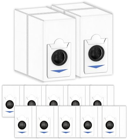 (12 Pièces) T30S Sacs à Poussière de Remplacement Compatibles Avec ECOVACS DEEBOT T30S/ T30S Combo/ X2 Combo Aspirateur,Accessoires de Poussière Pour Aspirateur X2 Combo, Sacs de Collecte