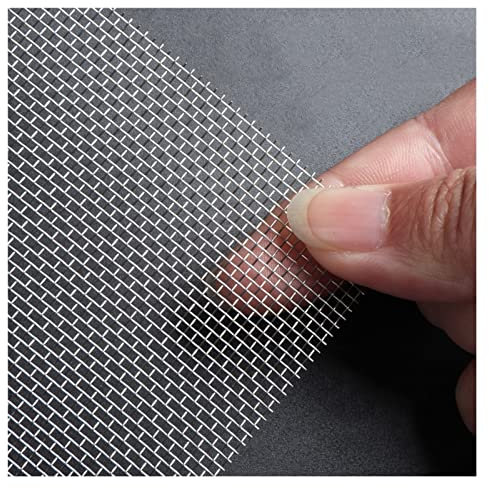 Edelstahl Drahtgeflecht Edelstahldrahtgeflecht, gewebtes Drahtgeflecht, 16 Maschen, Metallgitter, Siebfilter, Siebblatt für Heimwerkerarbeiten, Lüftung, Fenster und Garten usw.