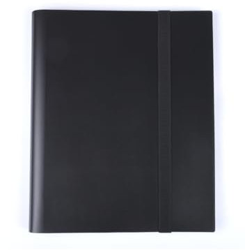 Pocket Leere Sammelmappe Kartenhalter mit Wasserdichte, 4 Fächer Toploader Binder für 160 Karten, Toploader Sammelkarten Album, Wasserdichter Kartenhalter, Kartenbinder, Schwarz