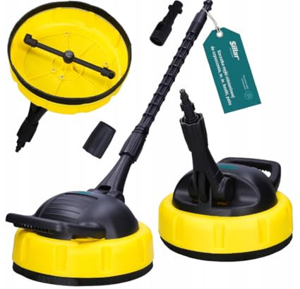 Sillar Flächenreiniger Kompatibel mit Kärcher K-Serie K2 K3 K4 K5 K6 K7, Elektrische Hochdruckreiniger, Rotationsbürste, Oberflächenreiniger | Ersatz für Lavor, Parkside, Karcher