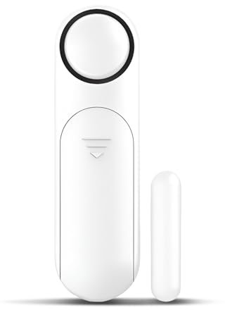 Wireless Door and Window Alarm Sensor , Magnetic Door Alarm Sensor with 4 Modes, 110dB Loud Alert for Door, Windows, Fridge, Cabinet, Drawer, Easy to Install