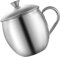 JECOMPRIS 1Ensemble Tasse Acier Inoxydable Couvercle pour Café Lait Jus Design Simple pour Usage Maison Au