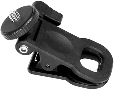 GKYQVE General Fill Light Clip Camera Flashing Holder Small 1/4 Screw Mount Fill Light Clamp For Phone Tripod & Tablet Clamp Video Conference Lighting