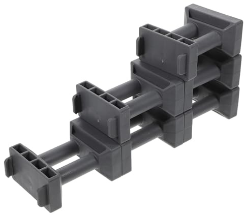 Hohopeti 6 Stück Teiliges Modell Brückenpfeiler für Stapelbare Eisenbahn Brückenstützen aus Robustem Material Einfache Montage für Modelleisenbahn Landschaft und Zugspiel Zubehör